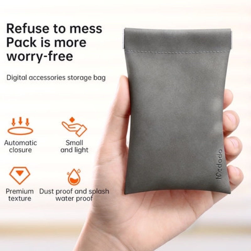 ORI MCDODO CB1240 POUCH BAG (Stow Bag for Cables, Earphones & Powerbank) ORI MCDODO CB1240 POUCH BAG (Stow Bag for Cables, Earphones & Powerbank)